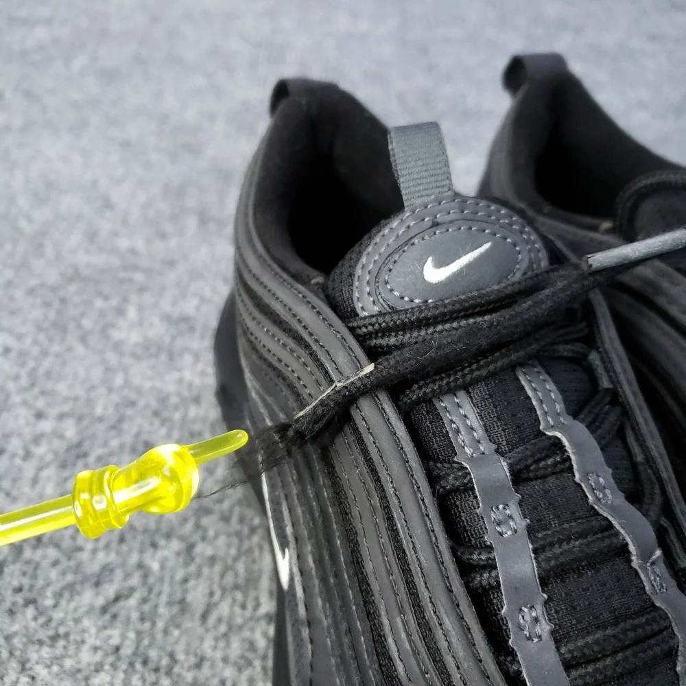 Nike‎ Air Max 97 GS Shoes Kids Youth SIze 4.5 Triple Black Running Sneakers